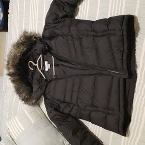 Woman Columbia black jacket, worn twice